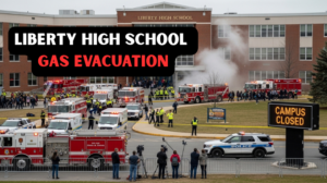 liberty high school gas evacuation